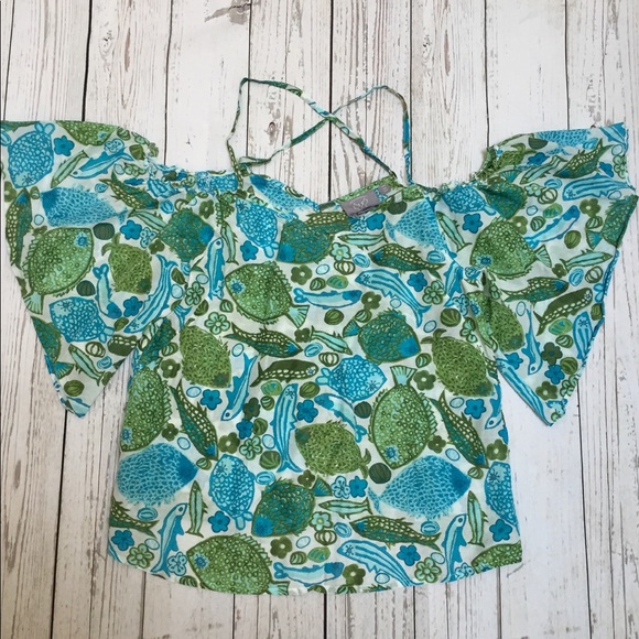 š Anthro Puget Sounds Fish Top - Picture 3 of 6